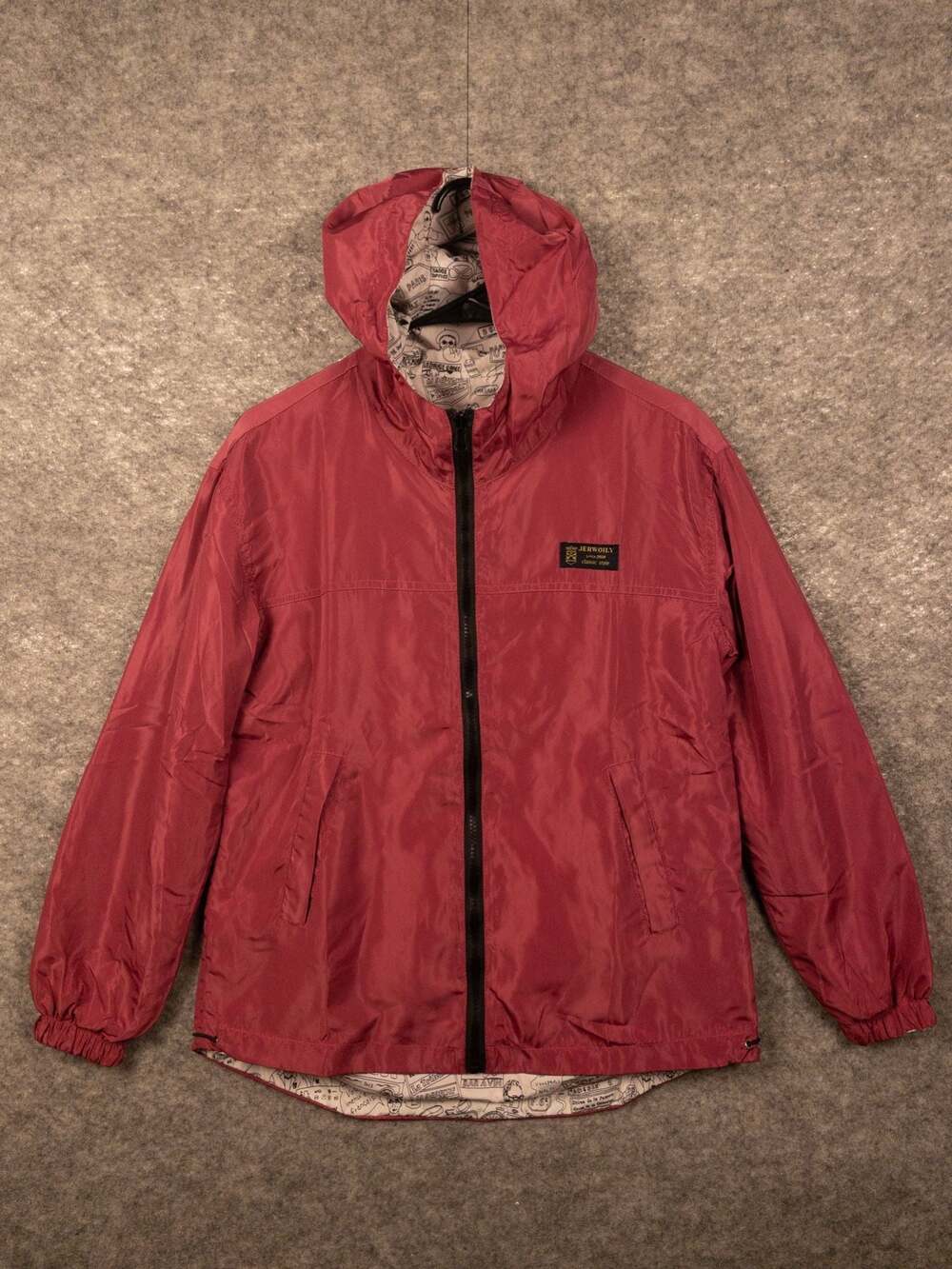 JERWOILY Reversible Windbreaker Jacket Streetwear, Art, Fun